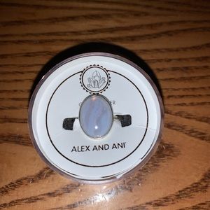 Alex and Ani Women's Blue Agate Adjustable Ring